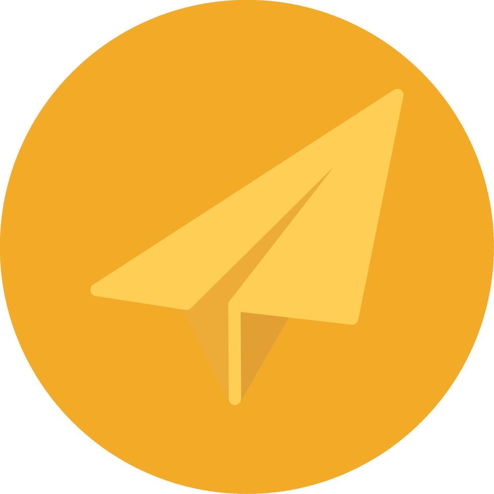 Paper Plane Colorful Icon vector