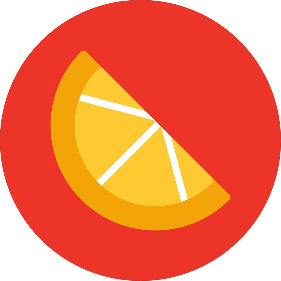 Orange Slice Colorful Icon vector