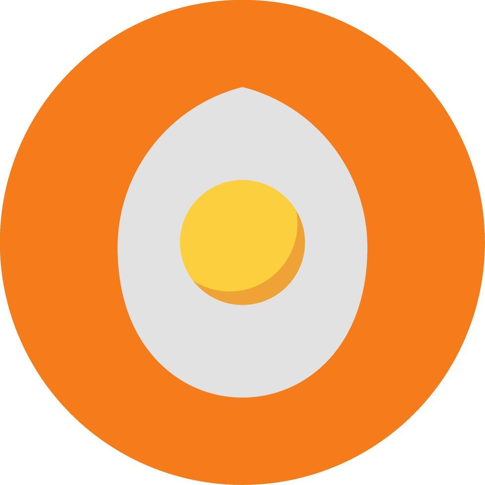 Boild Egg Colorful Icon vector