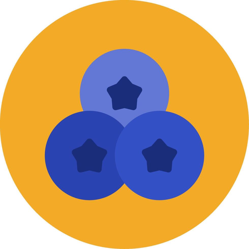 Blueberry Colorful Icon vector