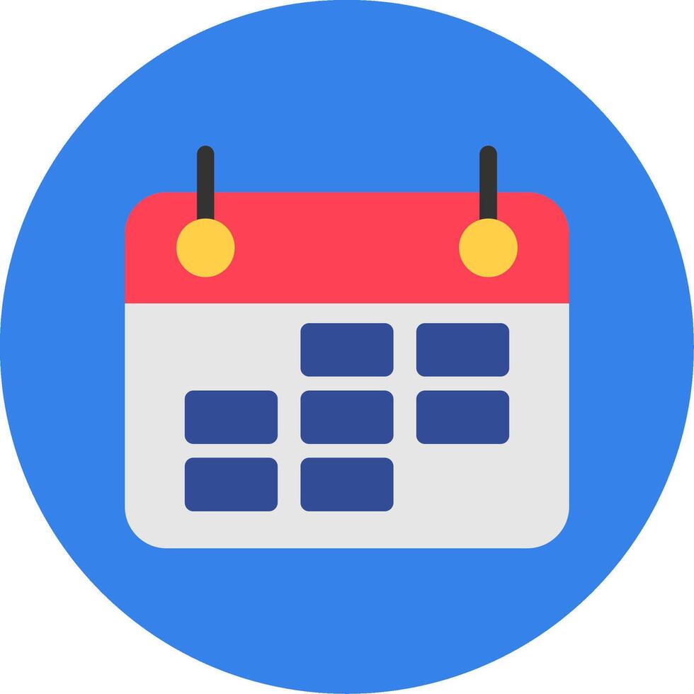 Calendar Colorful Icon vector