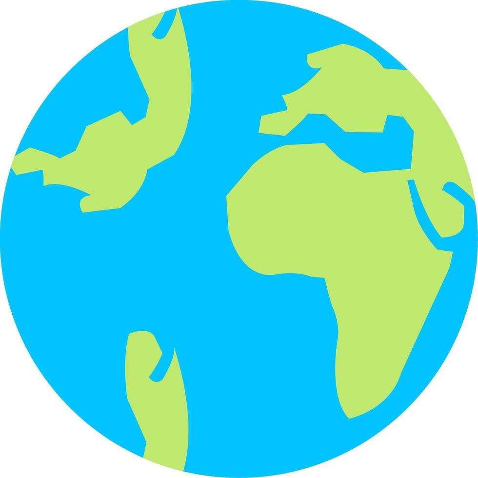 Earth Grid Colorful Icon vector