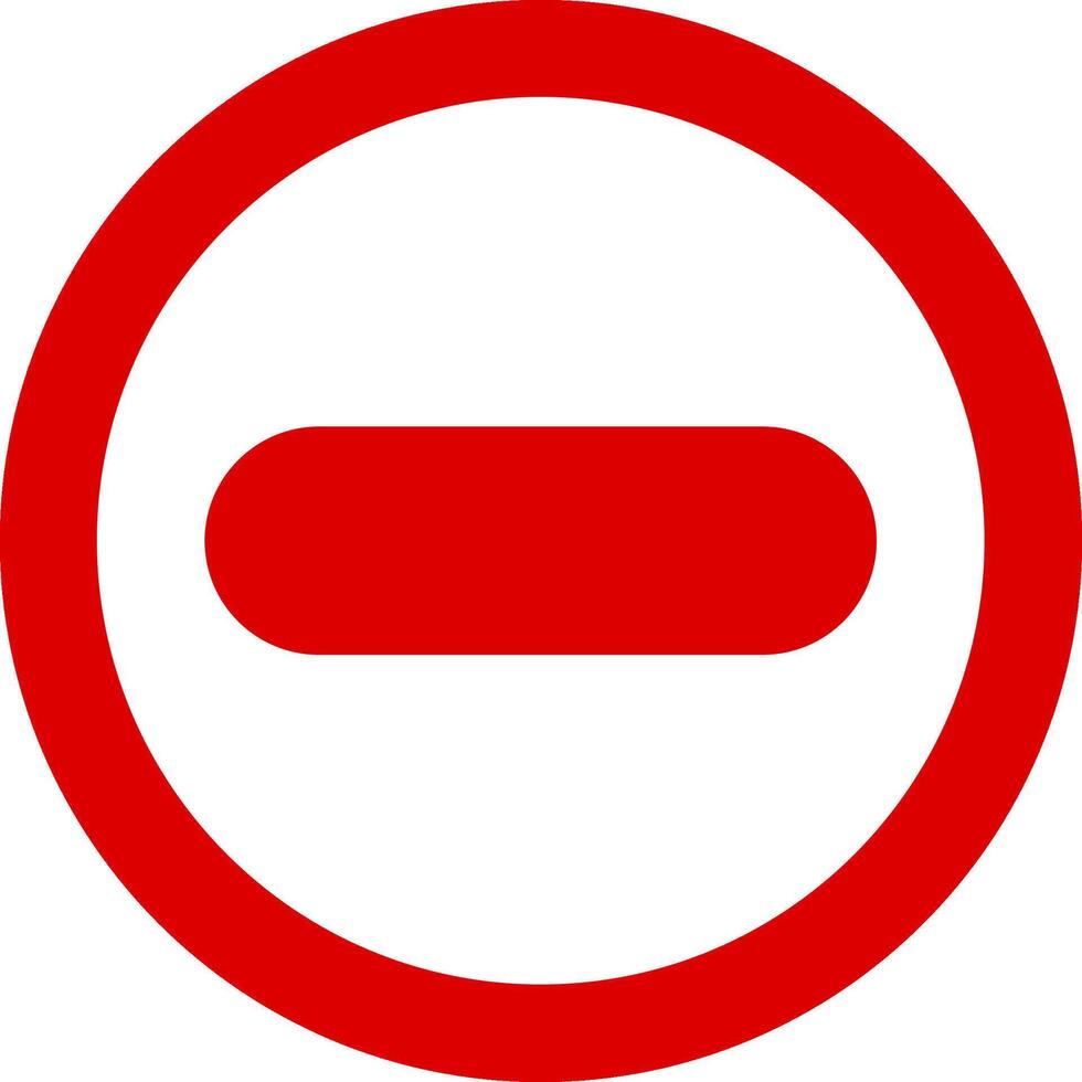 Do Not Enter Colorful Icon vector