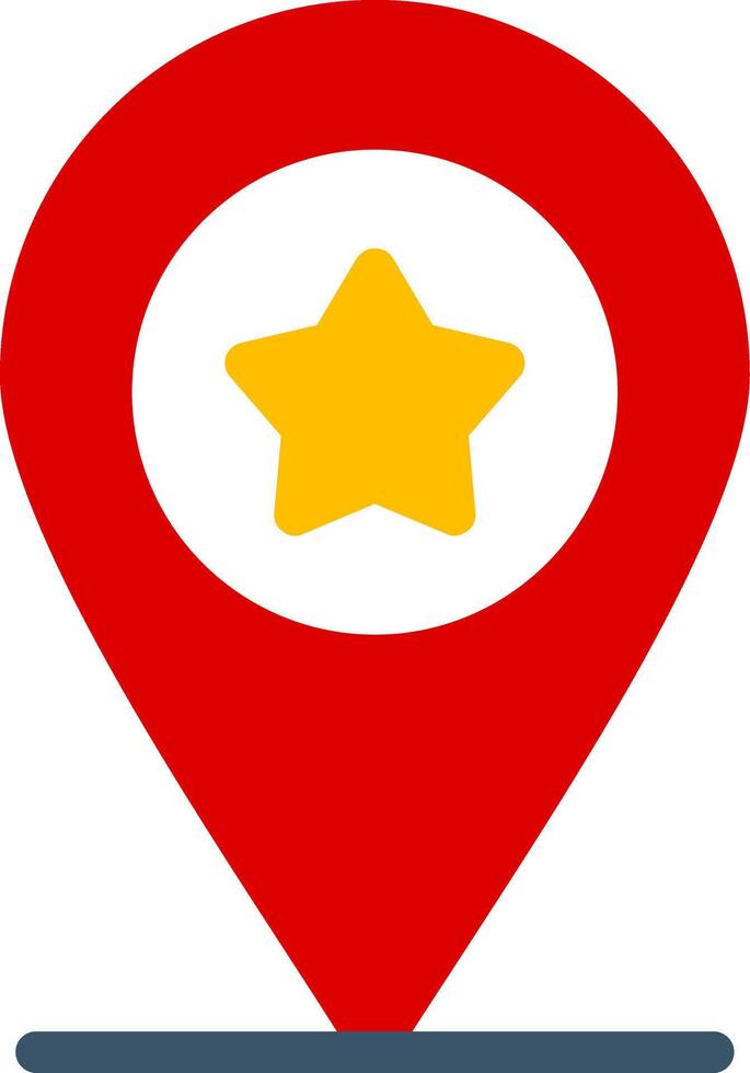 Favorite Location Colorful Icon vector