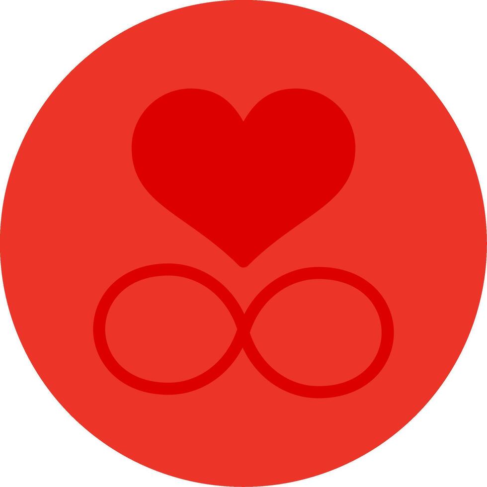Infinite Love Colorful Icon vector
