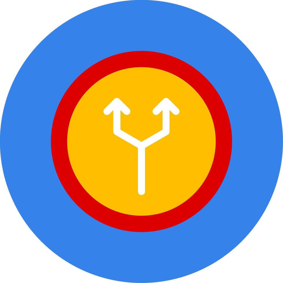 Junction Colorful Icon vector