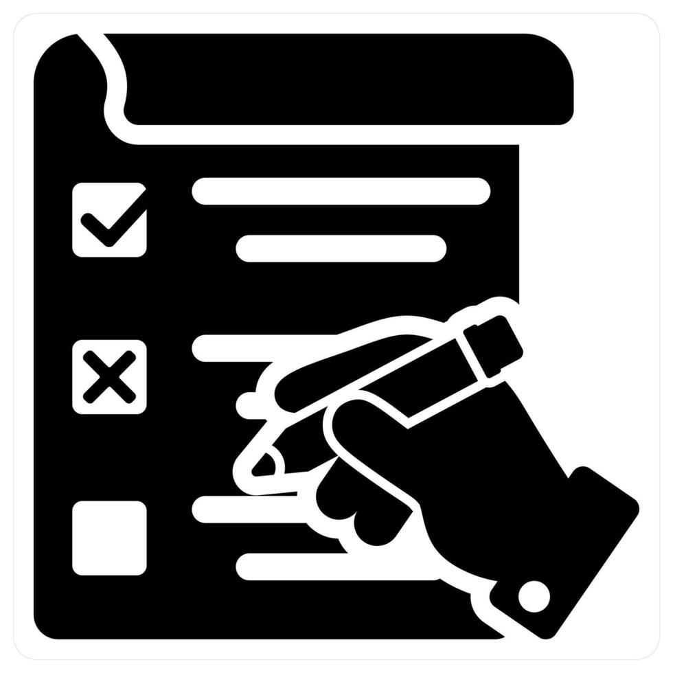 survey form and poll icon concept vector
