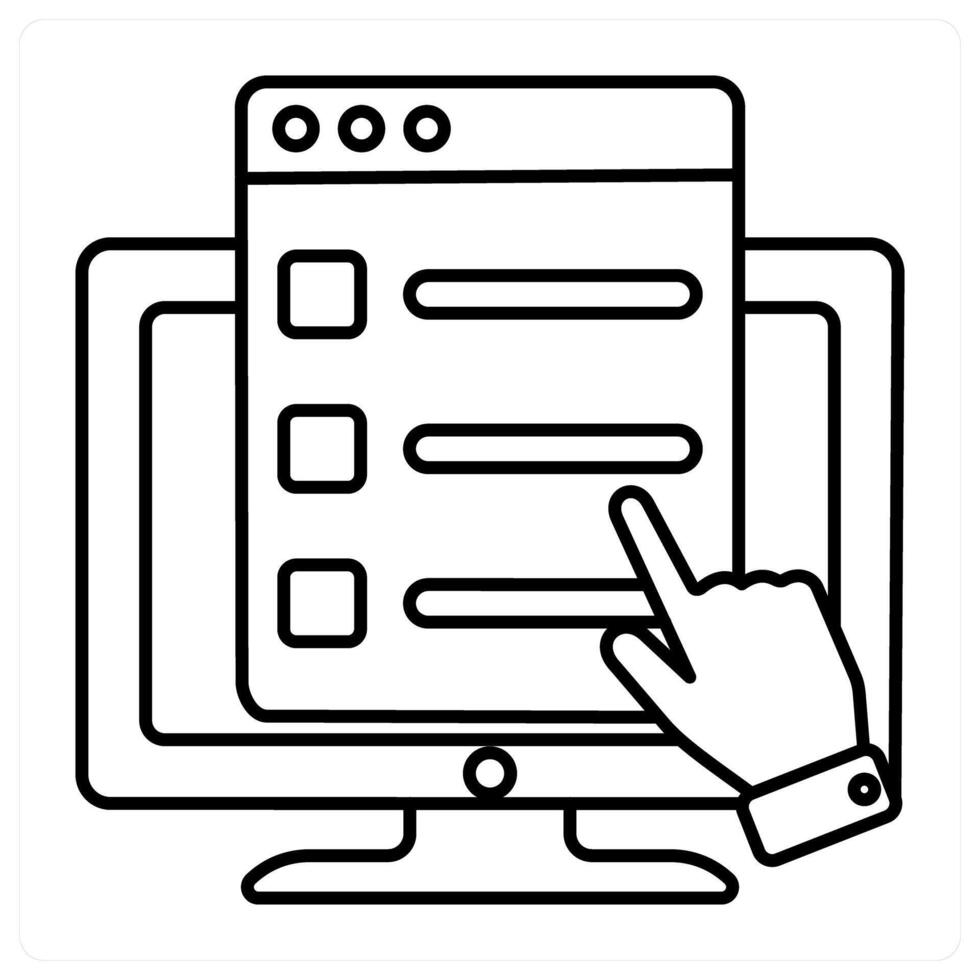 online survey and poll icon concept vector