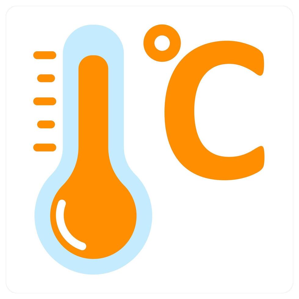 celsius and heat icon concept vector