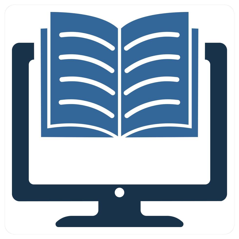 e-learning and online icon concept vector