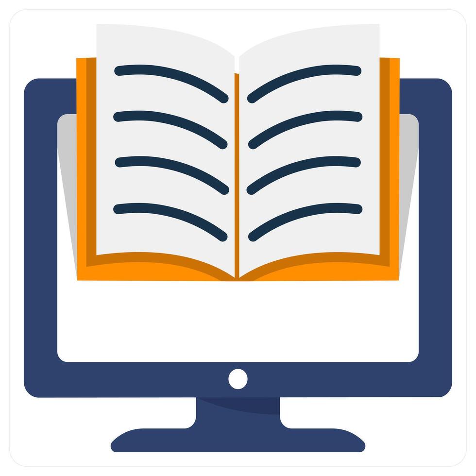 e-learning and online icon concept vector