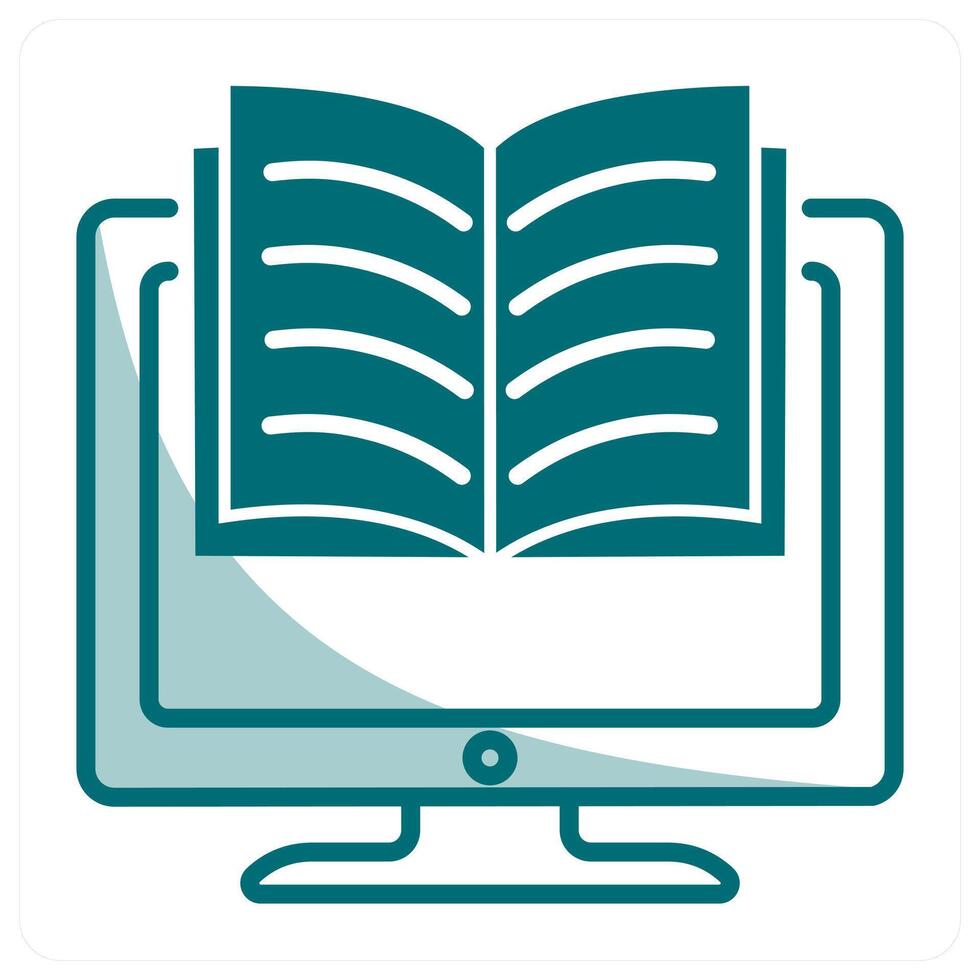 e-learning and online icon concept vector