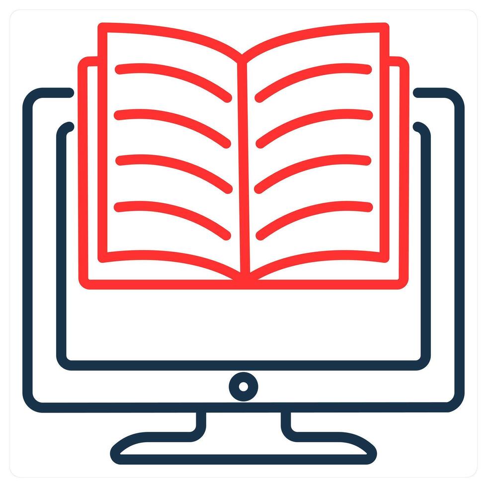 e-learning and online icon concept vector