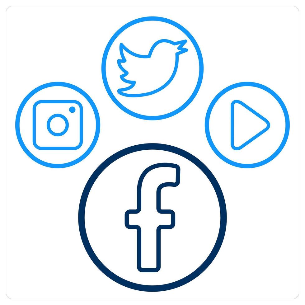 Media Promotion and marketing campaign icon concept vector