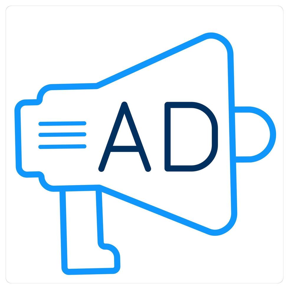 Media Ad and marketing campign icon concept vector