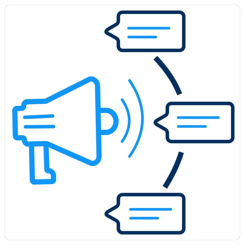 Promotion Method and ads icon concept vector