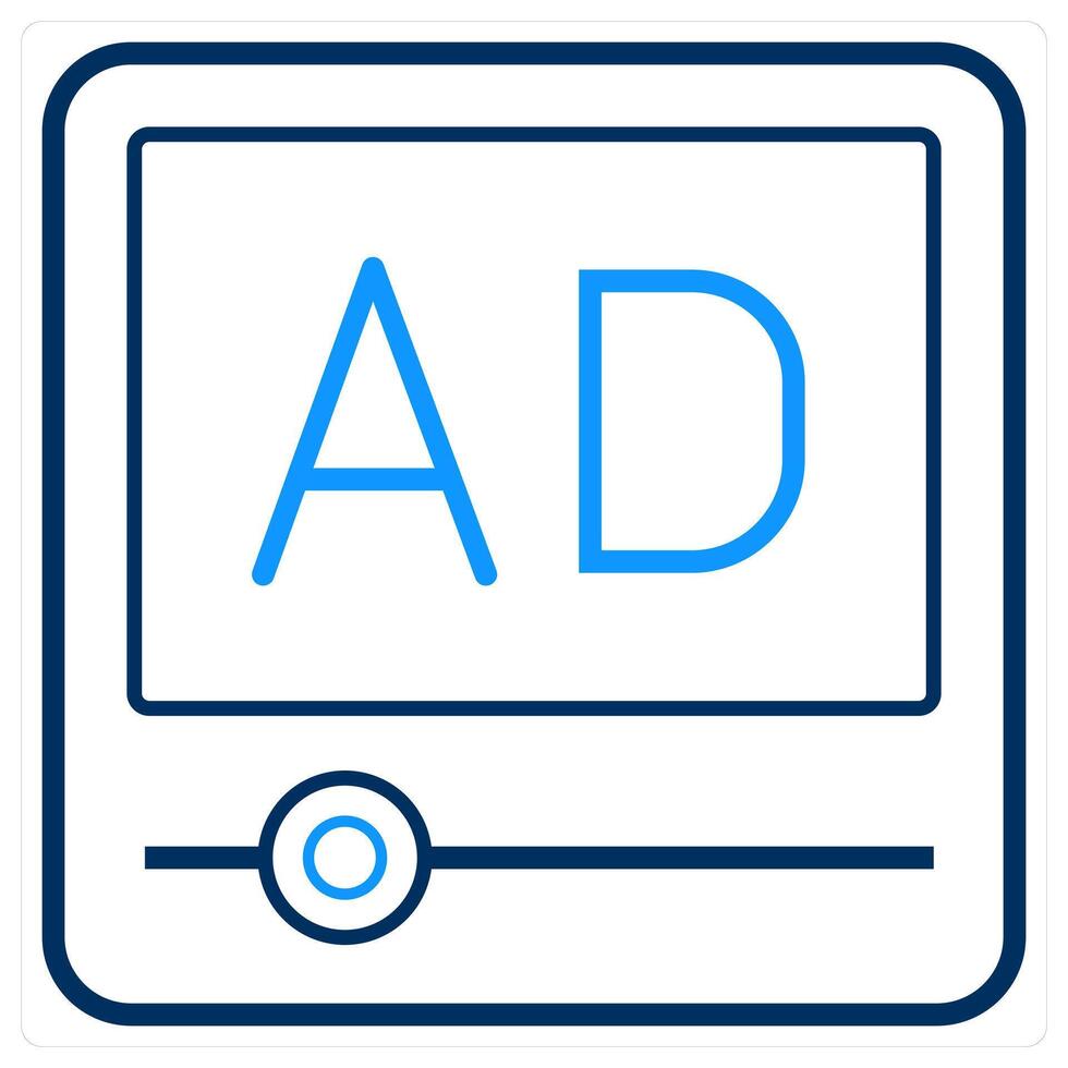 Media Advertisement and media icon concept vector