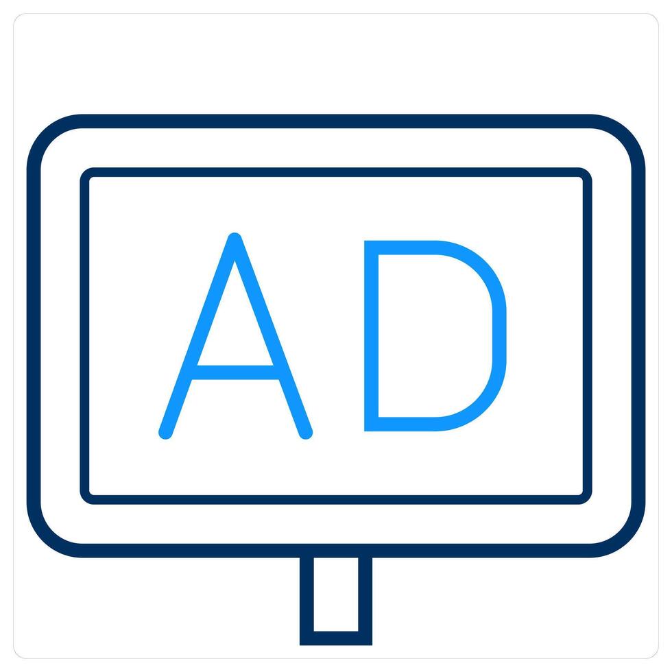 Ad and web icon concept vector