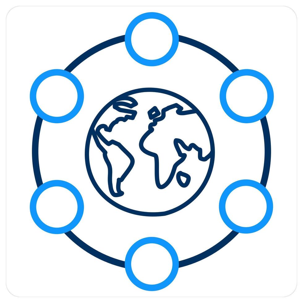 Database and Big data icon concept vector