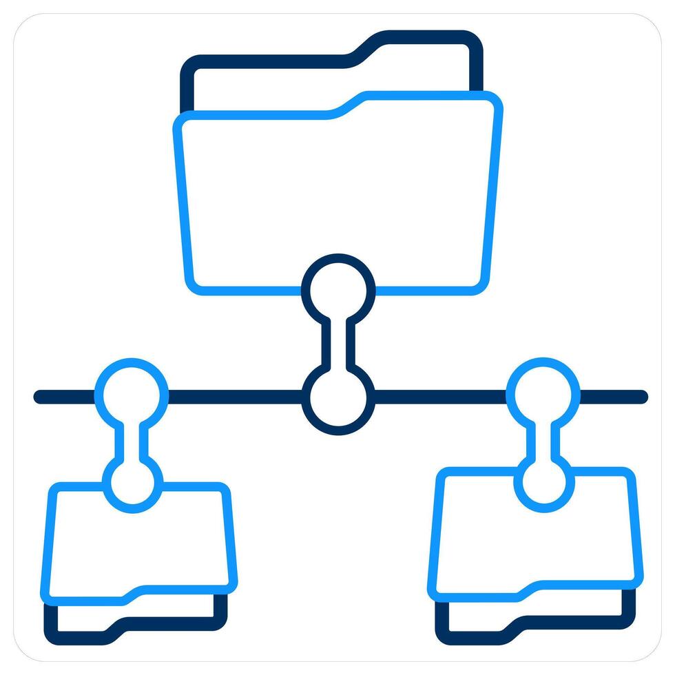 Folder and document icon concept vector