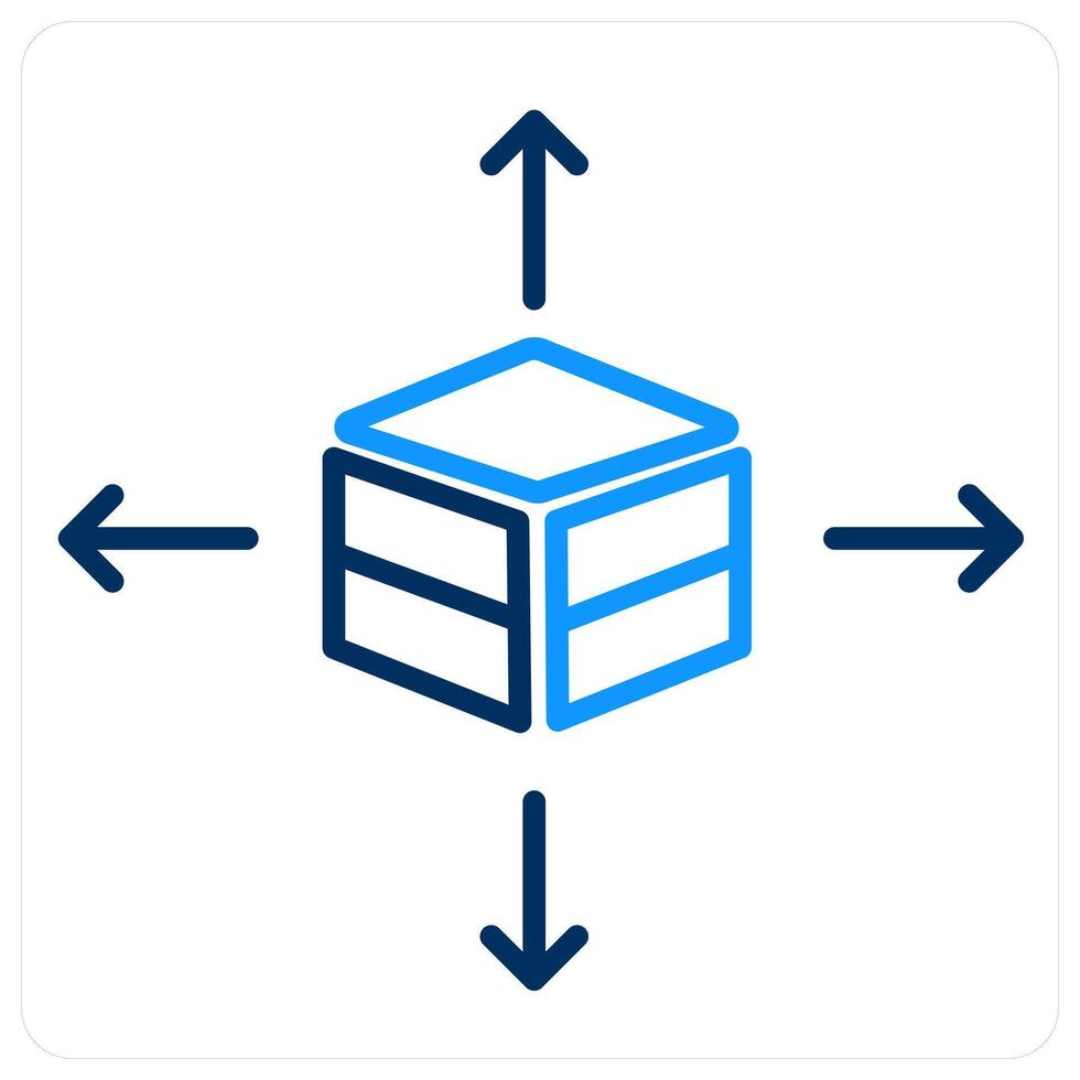 layers and Big data icon concept vector