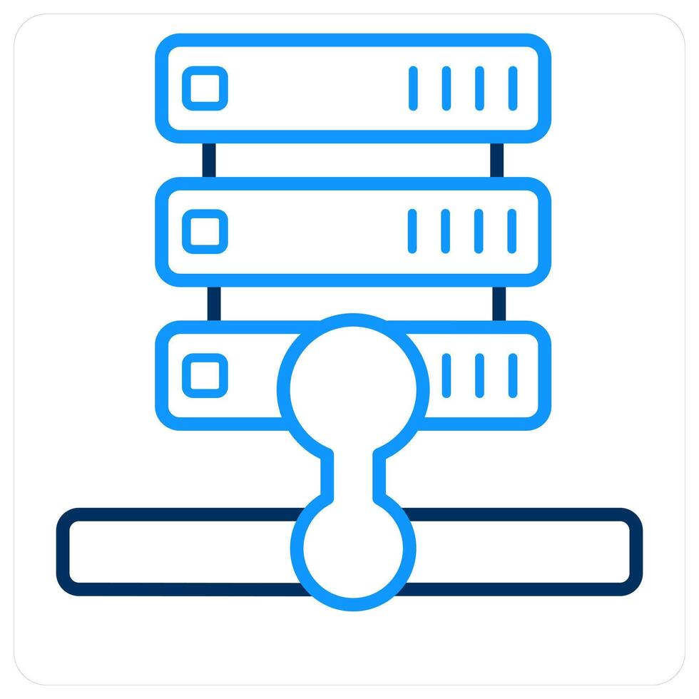 Database server and Big data icon concept vector