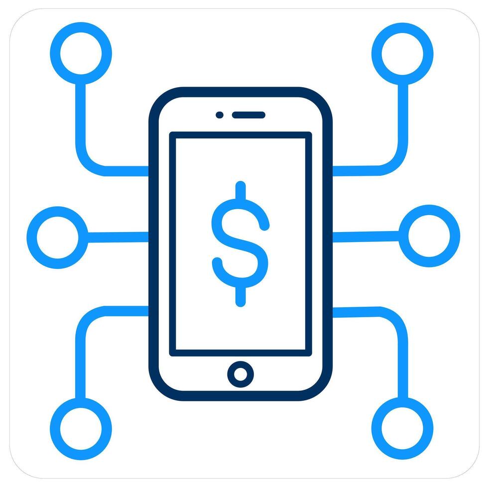 Money Network and finance icon concept vector