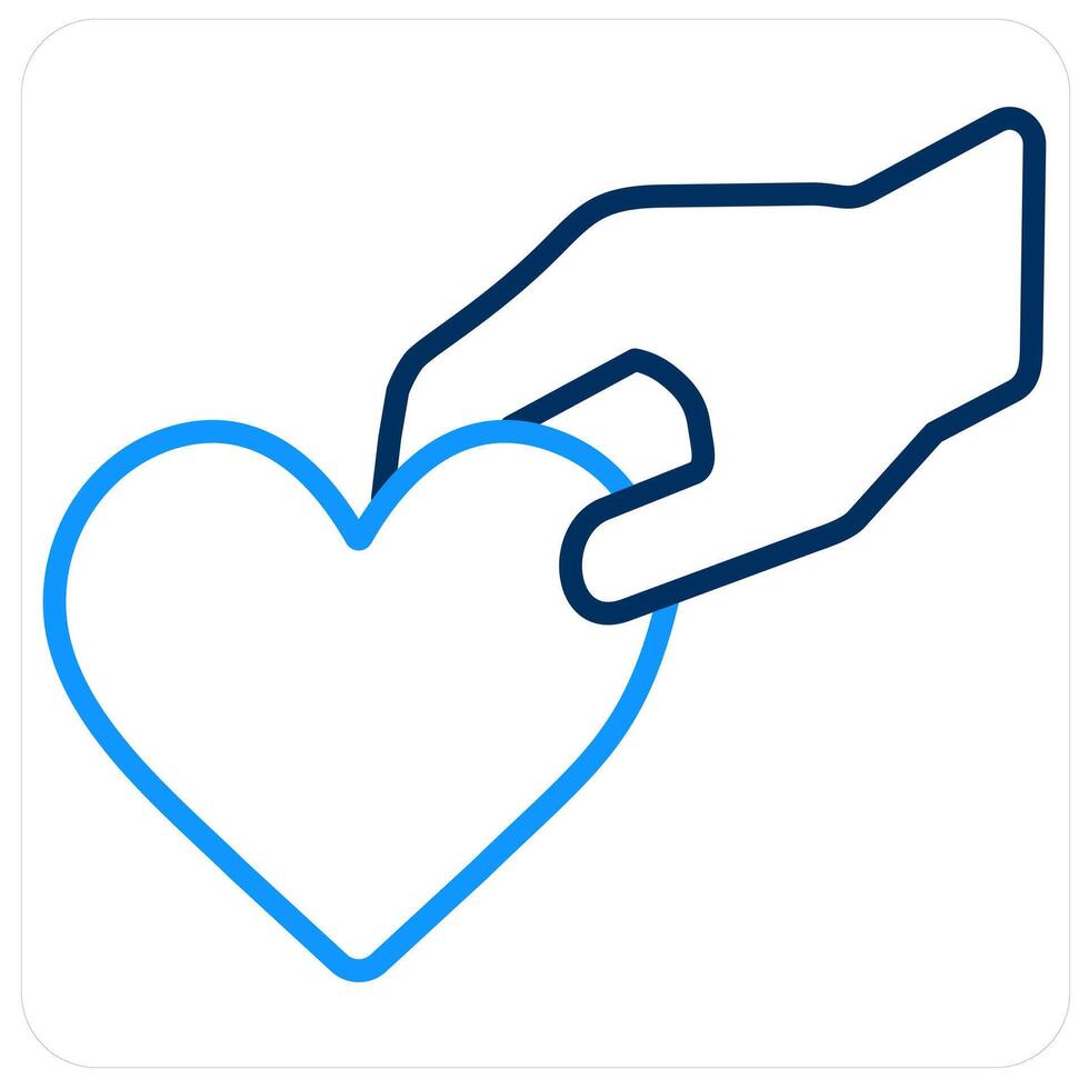 Help and Donate icon concept vector