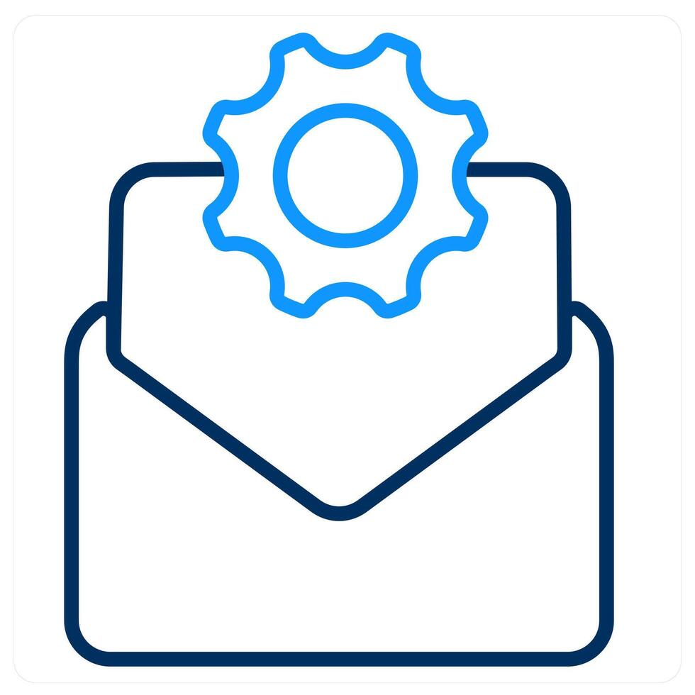 Mail Support And Service Icon Concept vector