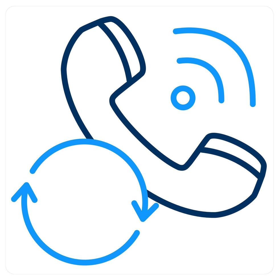 Calling Status And Service Icon Concept vector