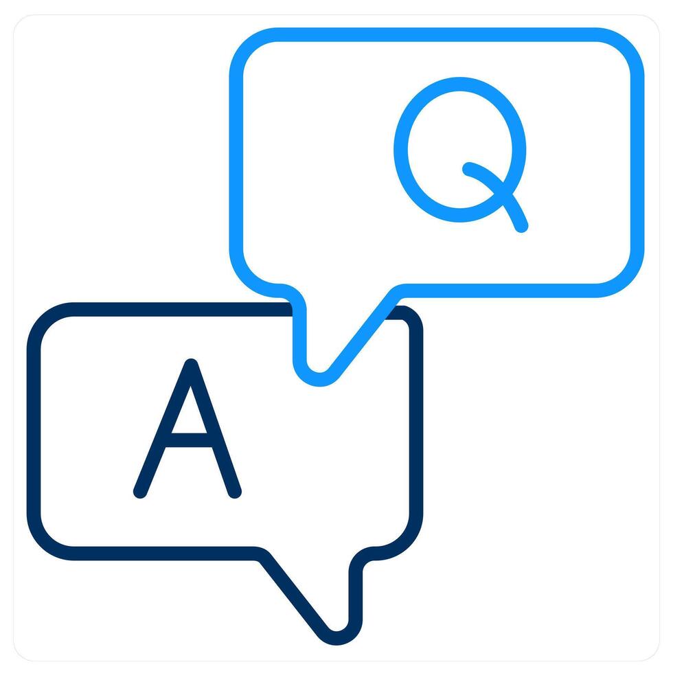 Question Answer And Query Icon Concept vector