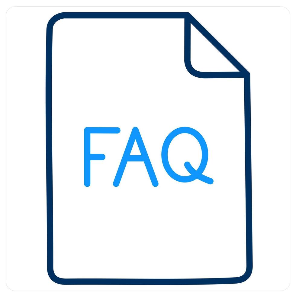Faq And Service Icon Concept vector