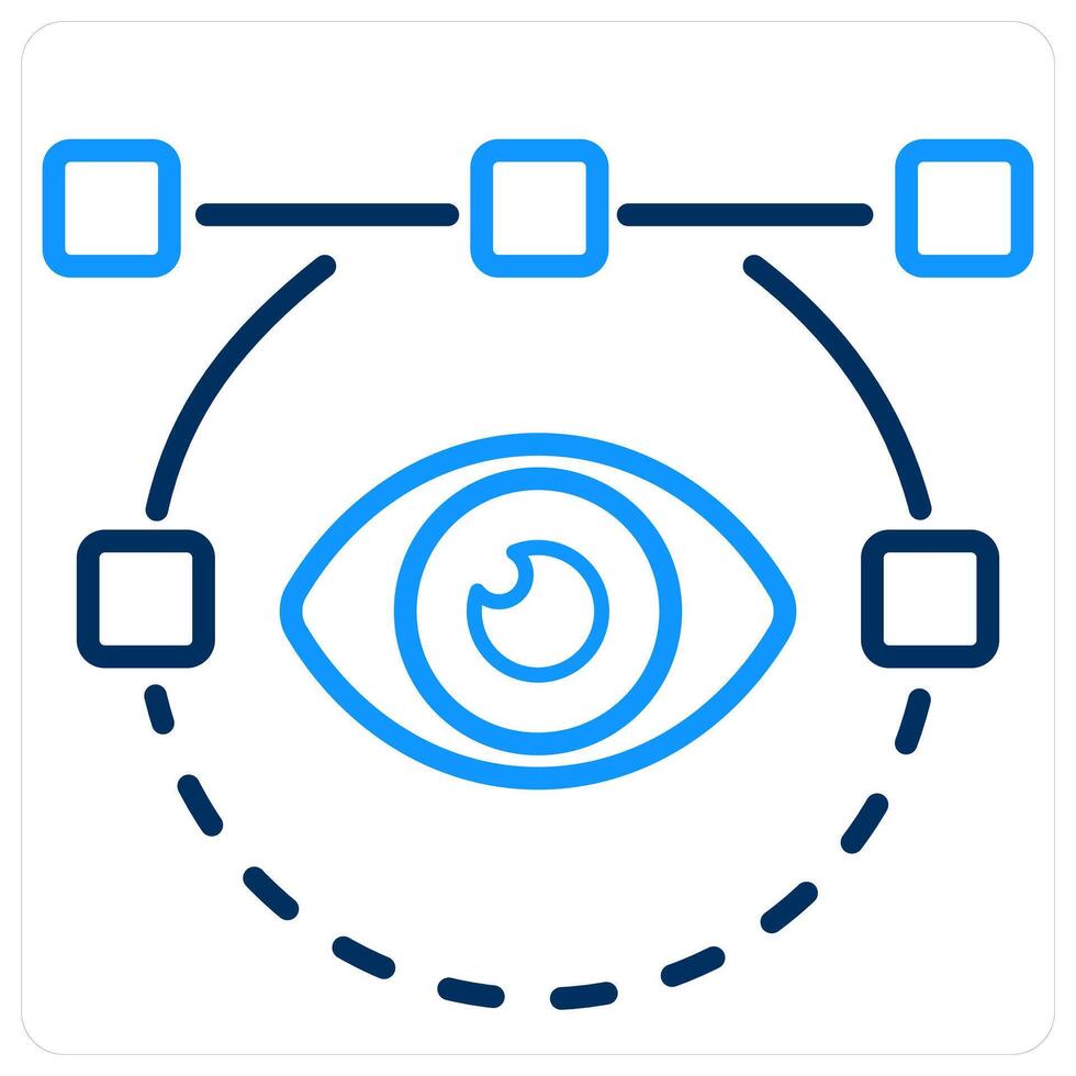 Vision and eye icon concept vector