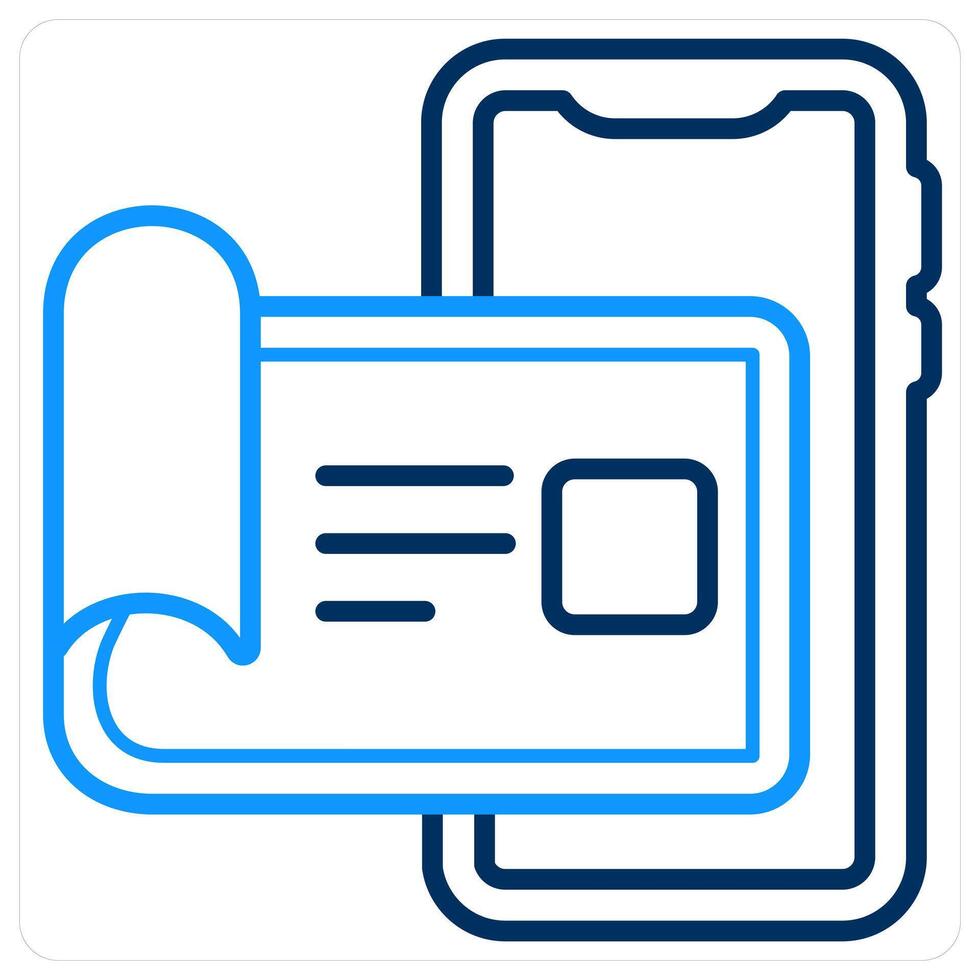 User detail and bio icon concept vector
