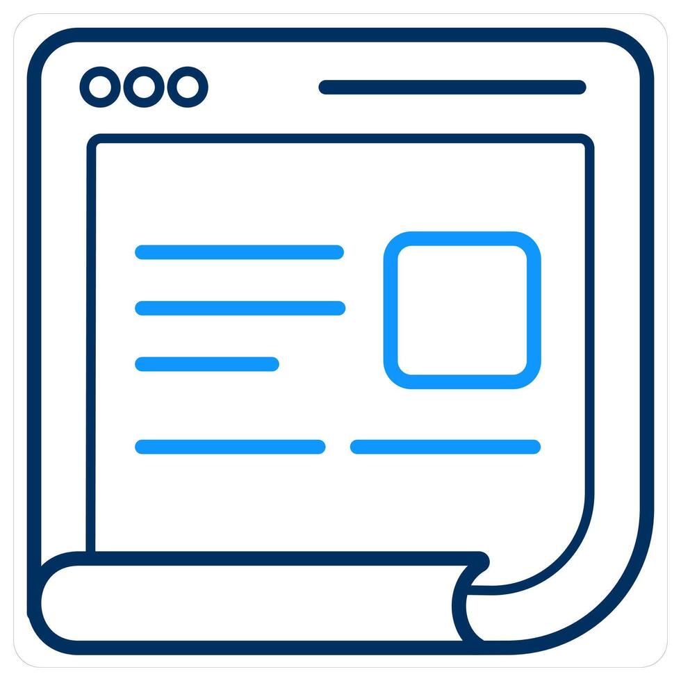 Webpage detail and feedback icon concept vector