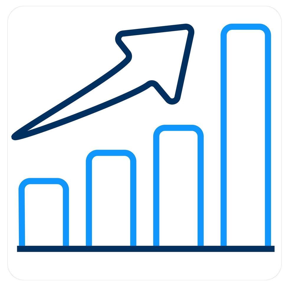 Graph Analysis and chart icon concept vector