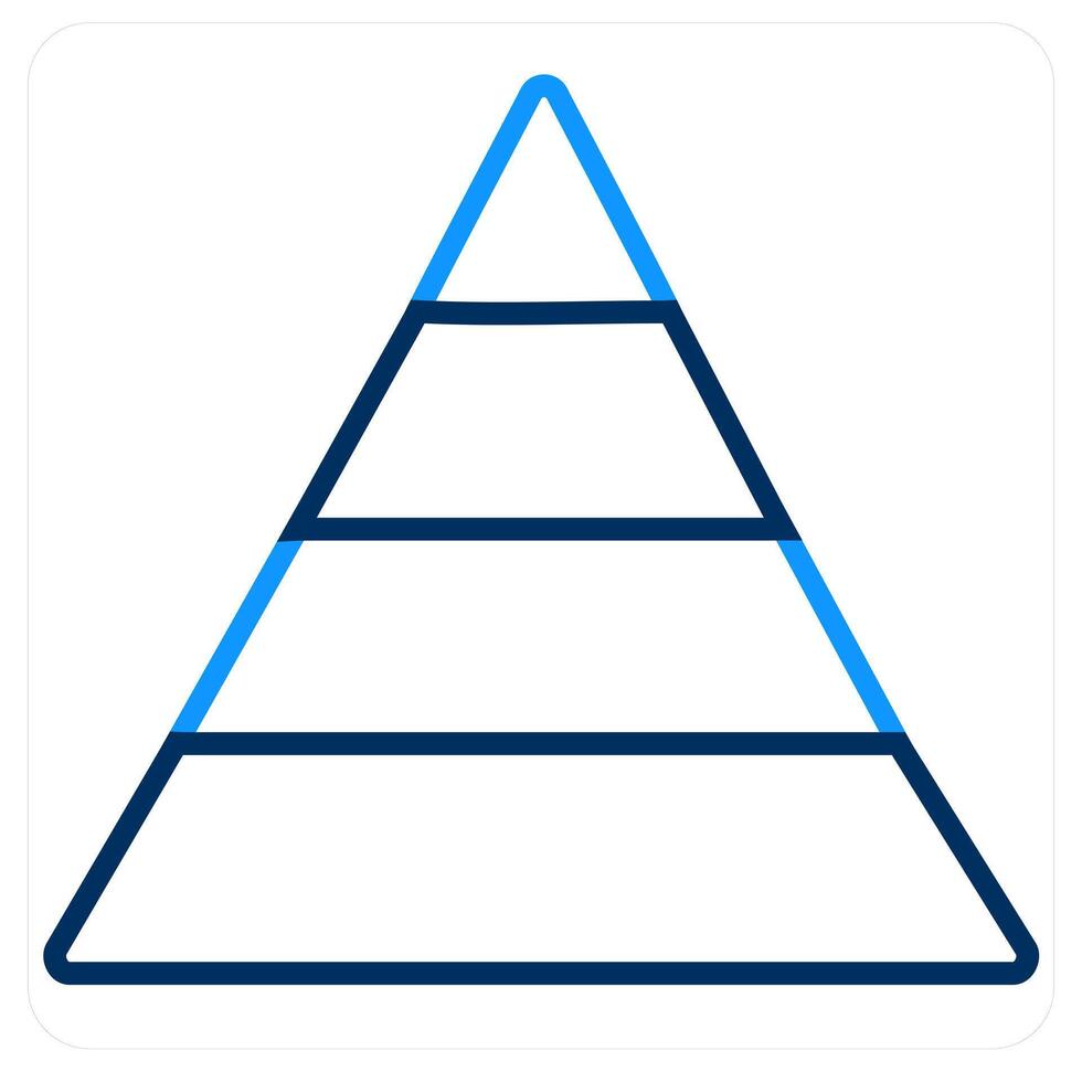 Pyramid and diagram icon concept vector
