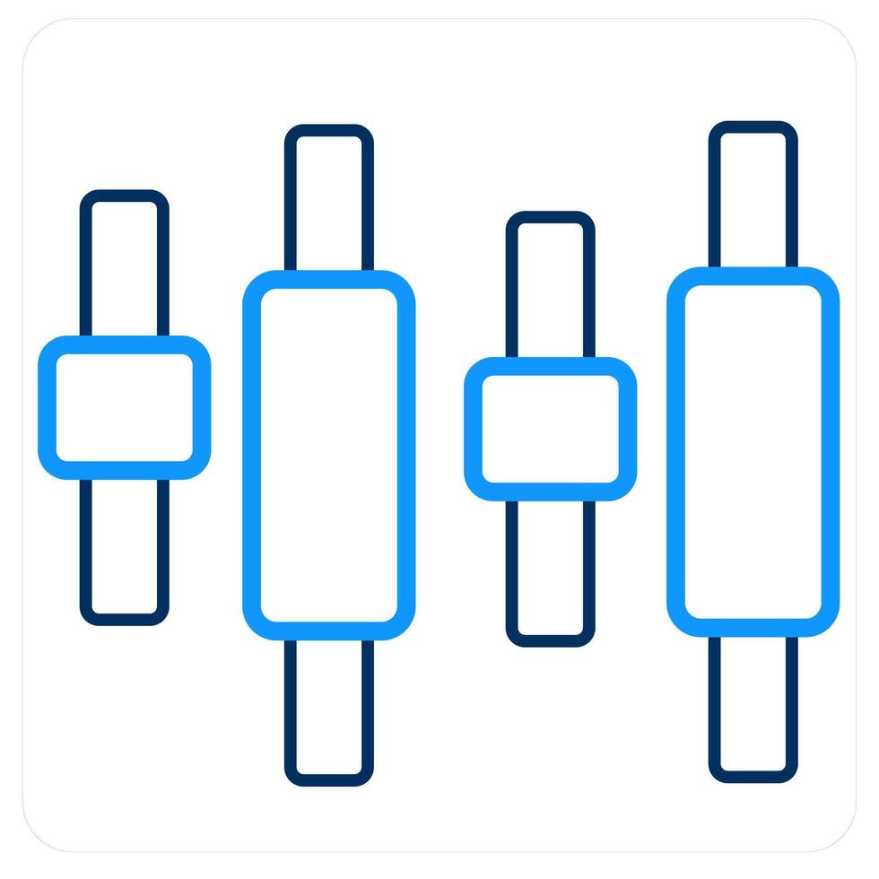 Intervals and diagram icon concept vector