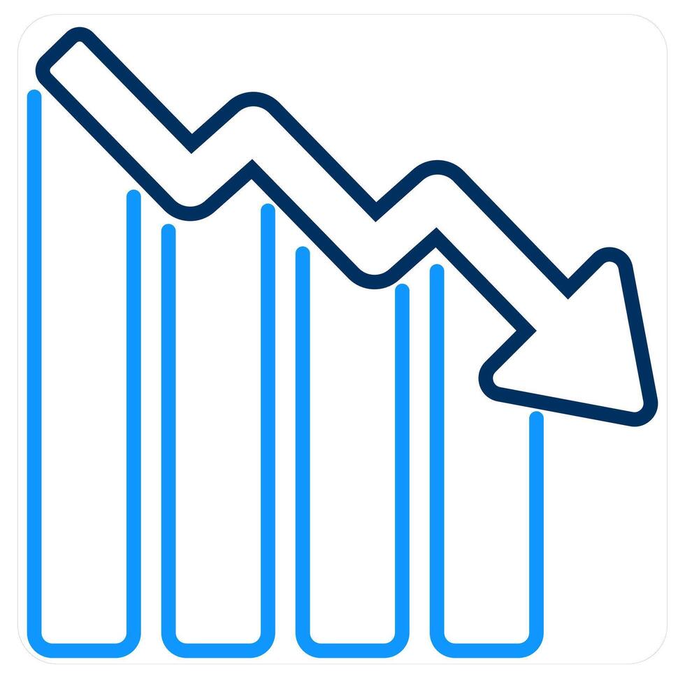 Business Loss and diagram icon concept vector