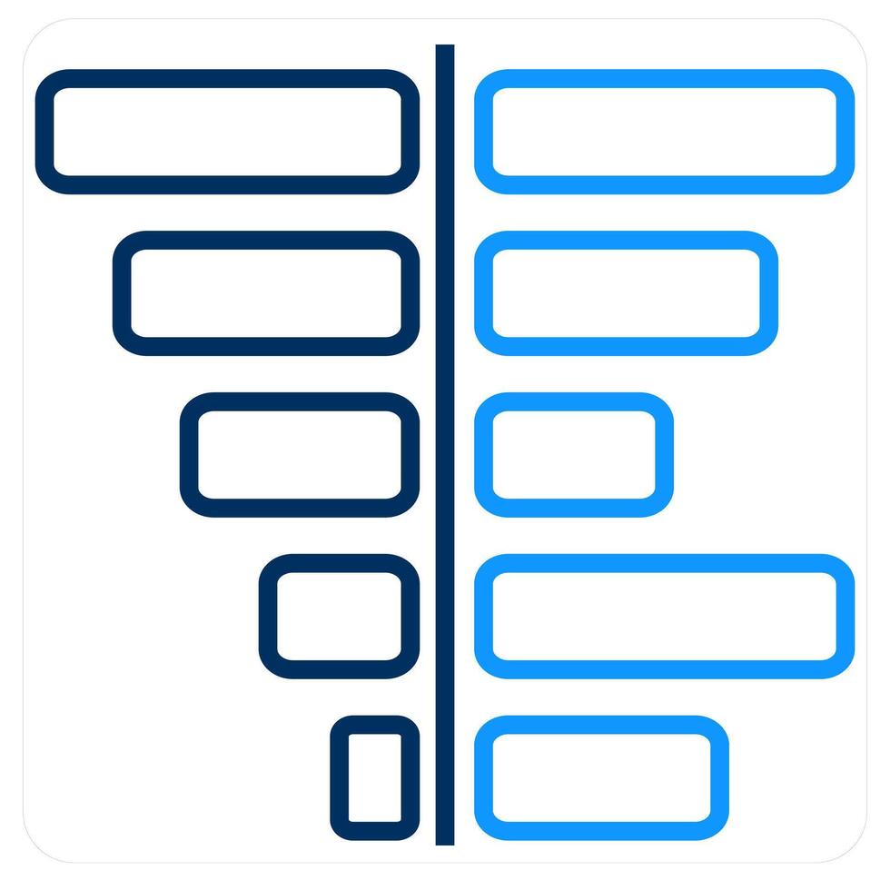 Evaluation and Bar chart icon concept vector