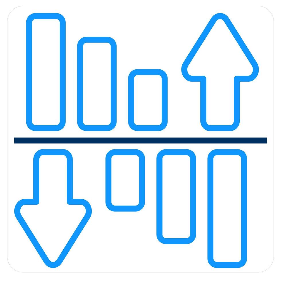 Expenses and Bar chart icon concept vector