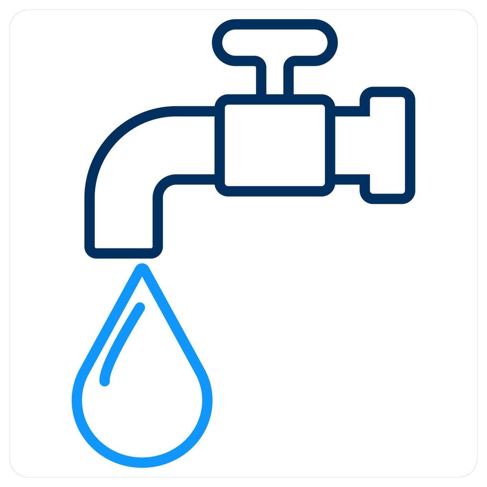 Save Water and prevention icon concept vector