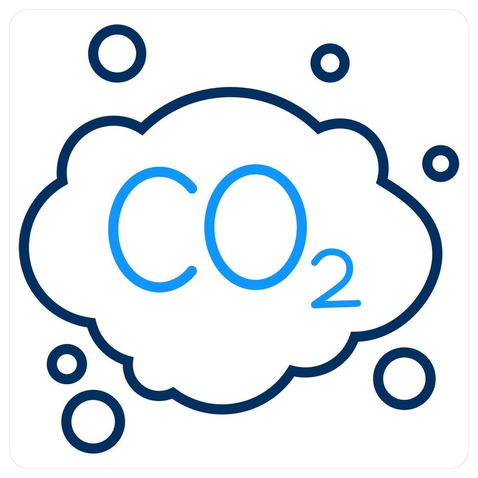 CO2 and ecology icon concept vector