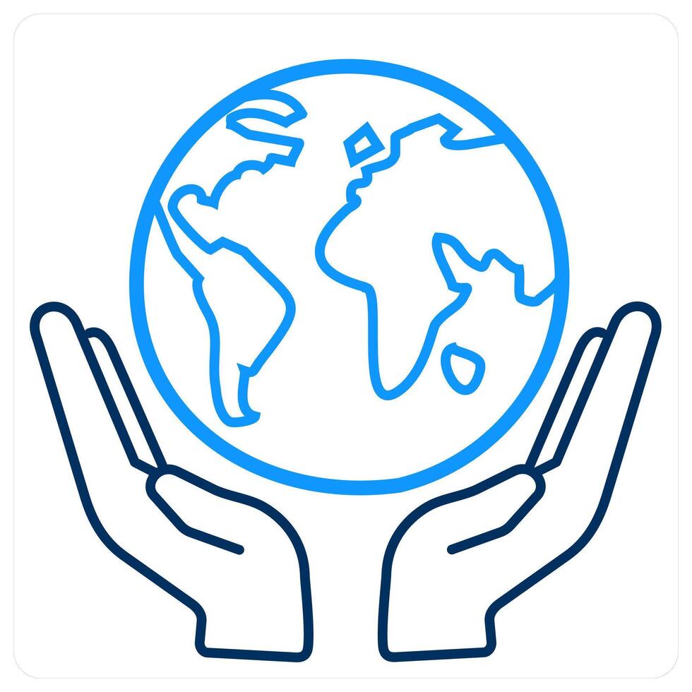 Save Earth and ecology icon concept vector