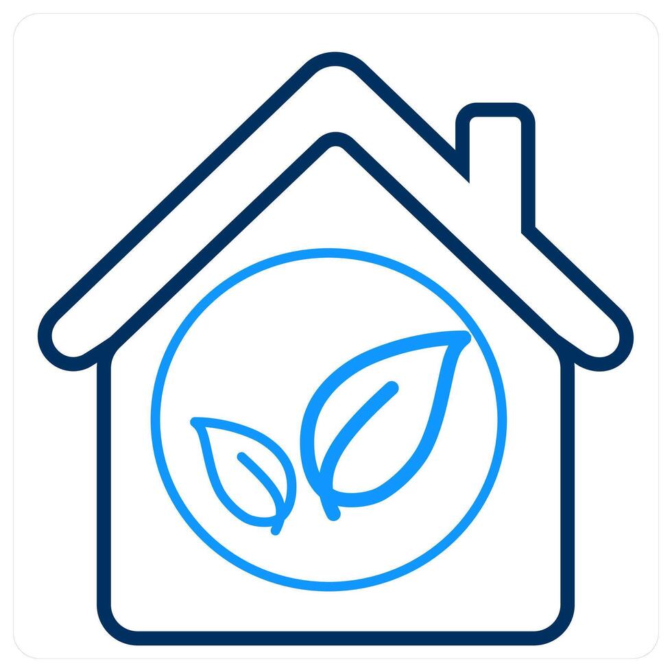 Eco House and ecology icon concept vector