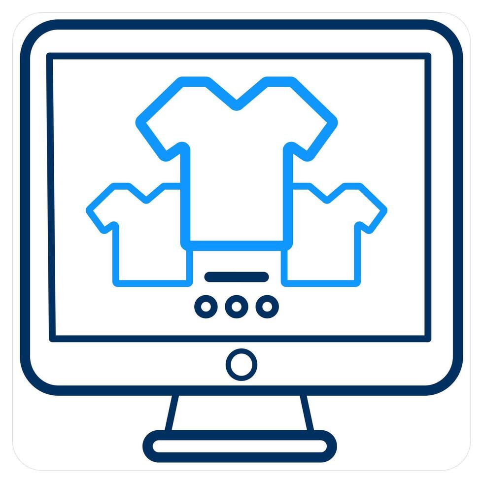 Website Shopping and ecommerce icon concept vector
