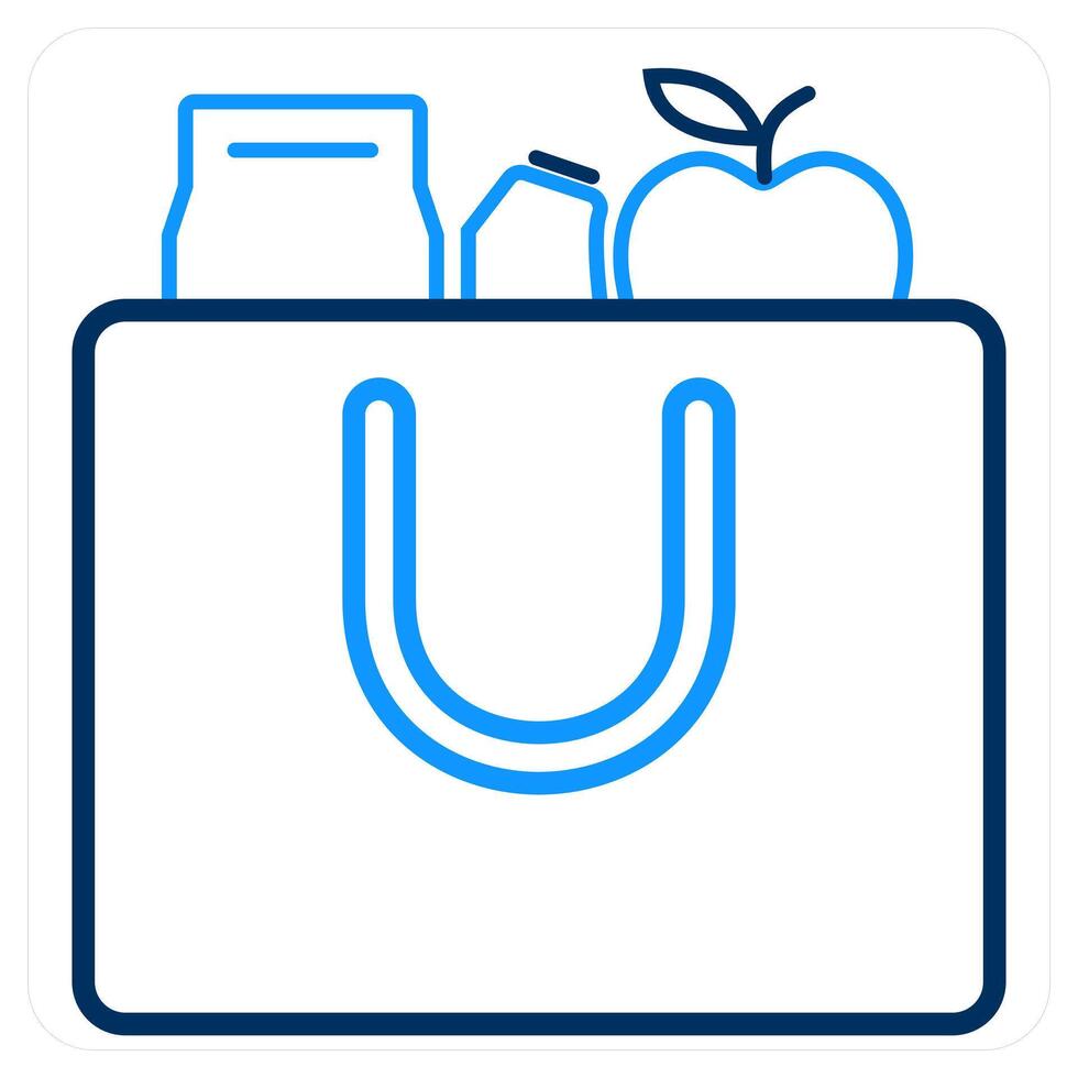 Cart Items and items icon concept vector