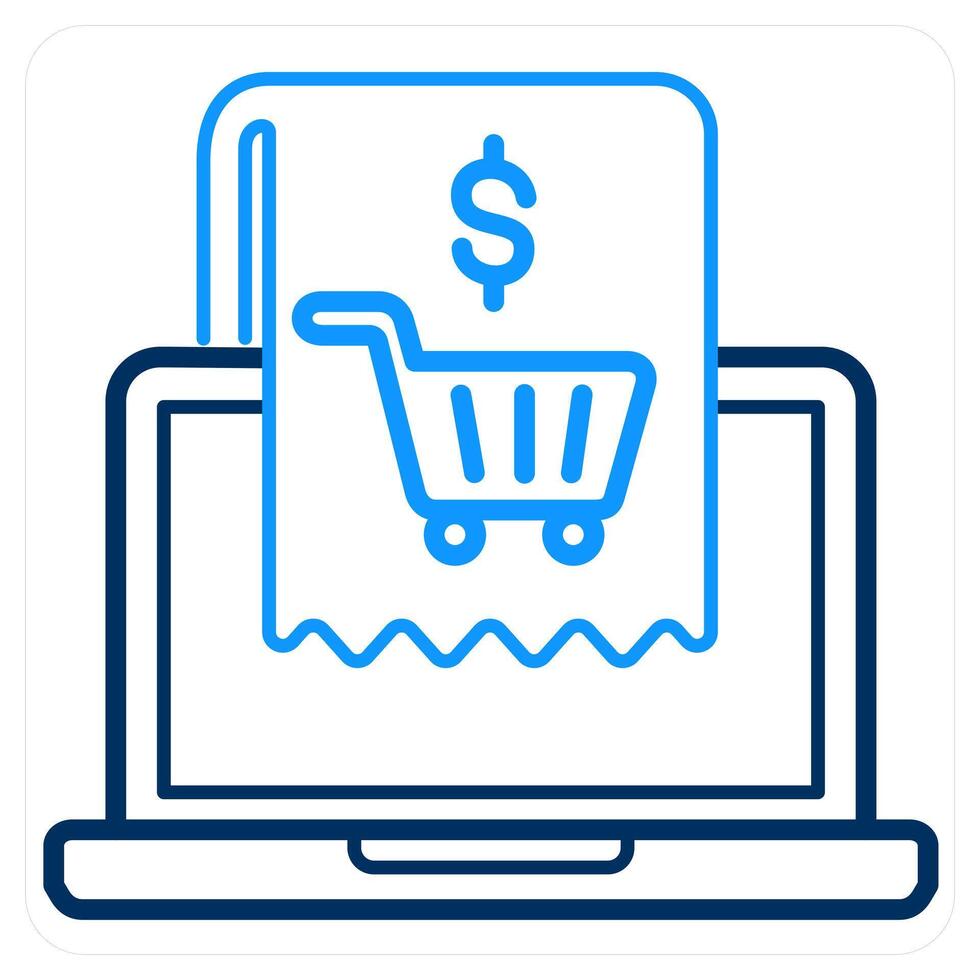 Checkout and invoice icon concept vector