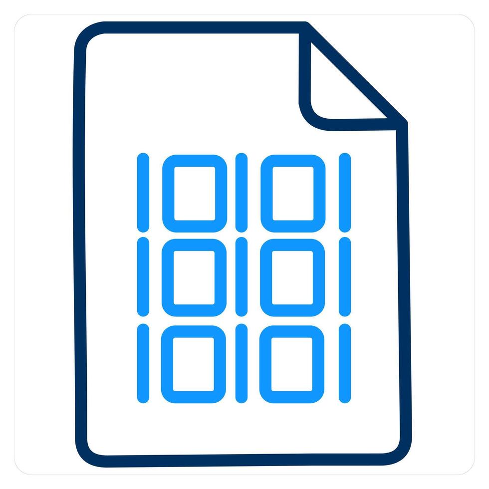 Programming and binary icon concept vector