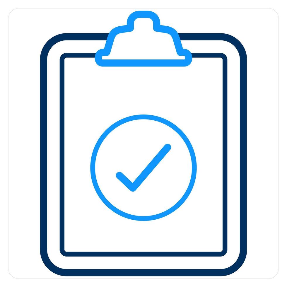 Clipboard and check icon concept vector